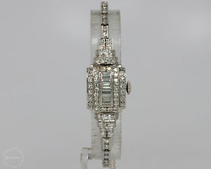 Vintage Ladies Hamilton PLATINUM and Diamond Dress Watch out of an Estate! NICE!