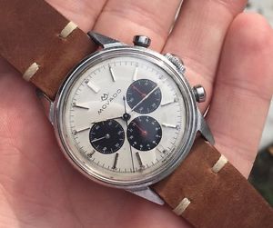 Vintage Movado m95 Chronograph Wristwatch Panda Dial Just Serviced nr