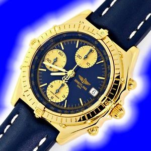 Breitling Chronomat Windrider reloj de parada de los hombres,Oro amarillo U2329,