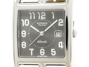 Polishd HERMES Cape Cod Double Tour Steel Automatic Mens Watch CC1.710 (BF109921