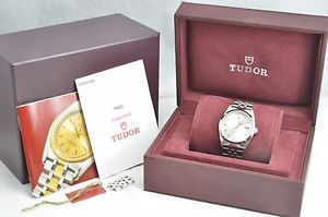 TUDOR 76200 Prince Day-Date Automatic SS silver Dial Mens Wristwatch w/box #1340