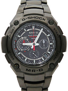 Casio G-SHOCK MR-G MRG-8100B-1AJF Titanium Black Dial Solar Radio Mens MC #0763