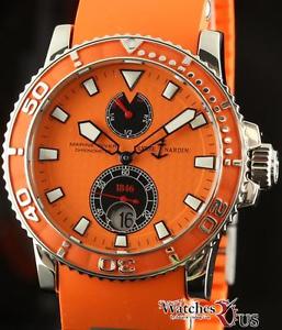 Ulysse Nardin NEW Maxi Marine Diver 263-33-3/97 Orange Box/Papers/Warranty #UN3