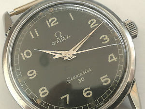 VINTAGE OMEGA MILITARY * SEAMASTER 30 * CALIBER 283 * STELL CASE * GREAT WATCH