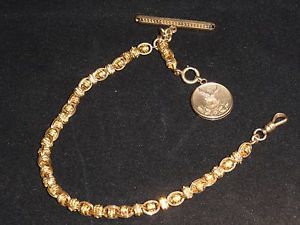 ANTIQUE 14K GOLD WATCH FOB VINTAGE MULTI-COLOR ELK w/ DIAMOND