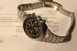 Vintage Heuer Pasadena No Name Dial Chronograph 750.501-3