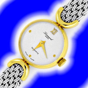 Leonard Mujer-Reloj de pulsera, Oro amarillo blanco estado U2046, JUWELENMARKT