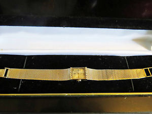 Juvenia Solid 18K White Gold Ladies Diamond Wristwatch 17 Jewels 39.7 Grms Runs