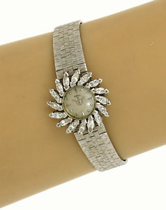 Vintage Ebel 18kt Gold & 2.40ctw Diamond Swirl Bezel Ladies Watch