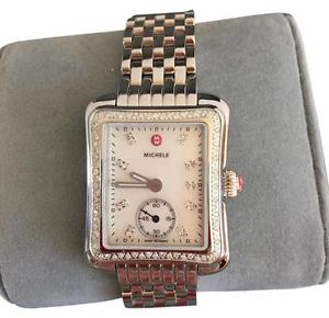 NWT MICHELE Deco MOP Moderne II 16 Diamond Dial Watch MWW06Y000014 ($1795+tax)
