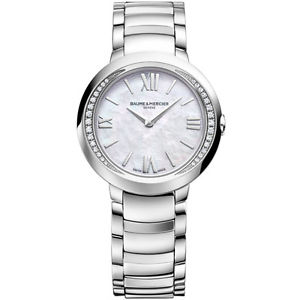 NEW Baume et Mercier Promesse Swiss Quartz Diamond Women's Watch 10160