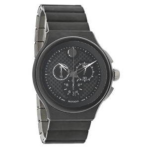 Movado Mens Black Ceramic Swiss Chronograph Automatic Watch 0606929