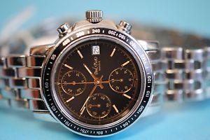 Paul Picot Chronographe En Inox Montre avec Bracelet en acier