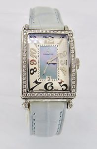 Gevril Women's 7247NL Mini Quartz Avenue of Americas Diamond MOP Dial Date Watch