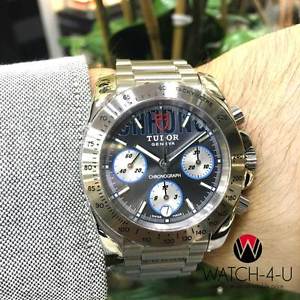 2016 Rare Tudor Sport Chrono 20300 Automatic Steel Mens Watch with Box/Papers