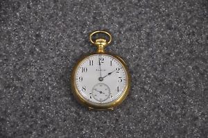 19th Century Beautiful 18K Gold Pocket Watch w/ SECOND HAND VERY NICE CONDITION