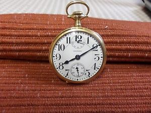 Waltham 14K Solid Case 23 Jewel Lever Set 5 Adj,s Up Down Ind. Working Well