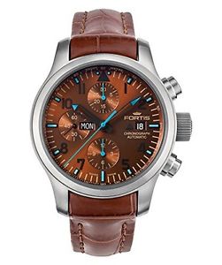 Fortis Men's 656.10.95 LC.08 Blue Horizon Chronograph Automatic Brown Watch