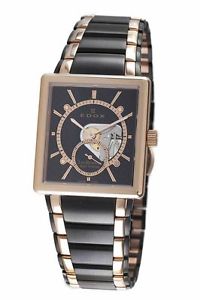 Edox Les Bemonts 72012 357RN NIR Mens Mechanical-Hand-Wind Stainless Steel Watch