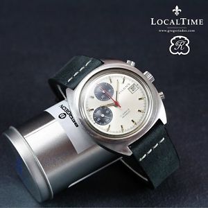 VILONG [Swiss] by Lucien Rochat Steel Chronograph Panda Dial Valjoux Cal. 7765