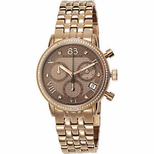88 Rue du Rhone Women's 87WA130002 Double 8 Swiss Chrono Quartz Rose Gold Watch