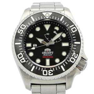 Used[B] Watch ORIENT Divers watch Ref. WV0101EL Quartz Black / black board I4B