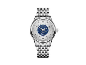 Maurice Lacroix Les Classiques Moonphase Automatic Watch, ML37, Silver, Bracelet