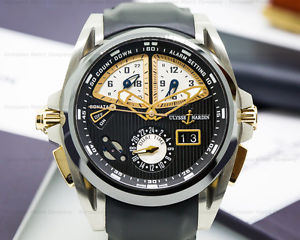 Ulysse Nardin Sonata Streamline Black Dial Titanium 675-00 Box & Papers!