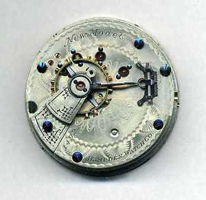 18 size Hampden "New Model" prototype or sample pocket watch Movement
