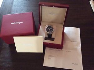 Salvatore Ferragamo Men's FQ2030013 F-80 Stainless Steel Chronograph Date Watch
