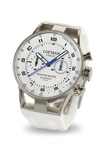 OROLOGIO LOCMAN WATCH ITALY MONTECRISTO UHR  CHRONO AUTOMATICO 0514V12-00WHSSIW