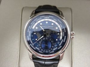 FREDERIQUE CONSTANT MEN'S WORLDTIMER MANUFACTURE AUTOMATIC WATCH FC-718NWM4H6