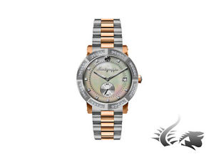 Montegrappa Nero Uno Ladies Quartz watch, Mother of pearl, Diamonds, 36mm, 5 atm