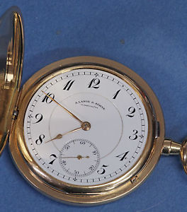A.Lange and Sohne Gold Hunter Pocket Watch