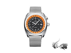 Glycine Airman SST12 Automatic Watch, Purist 24h, GL 293, 3903.196/66-MM