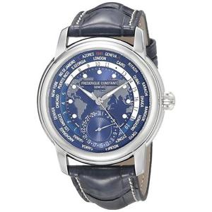 FREDERIQUE CONSTANT MEN'S WORLDTIMER MANUFACTURE AUTOMATIC WATCH FC-718NWM4H6
