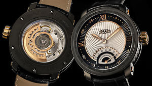 DeWitt Twenty-8-Eight Retrograde Second Titanium PVD w/ 18K RG. Automatic Watch