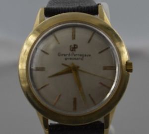 w369   14K GOLD MENS ,AUTOMATIC GIRARD-PERREGAUX "GYROMATIC" VINTAGE 39 JUWELS