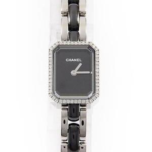Authentic CHANEL H2163 Premiere Stainless steel x Ceramic  Quartz  #260-001-9...