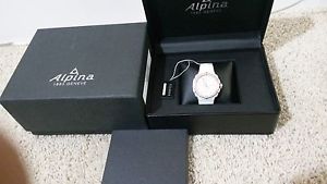 Alpina Women's AL650LSSS3AEDC4 Analog Display Swiss Automatic White Ceramc Watch