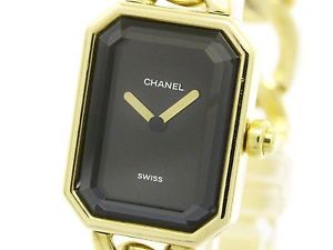Polished CHANEL Premiere Size XL 18K Gold Quartz Ladies Watch H0003 (BF108913)