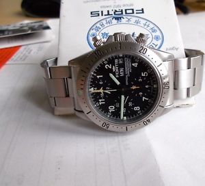 Vintage fortis cosmonauts Lemania 5100! chronograph!"diver"automatic!Very nice!