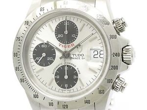 Polished TUDOR Prince Date Tiger Chronograph Automatic Watch 79280 (BF109154)