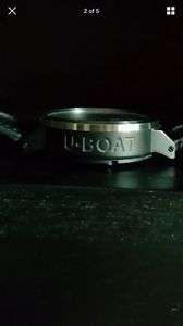 Large 50mm U-Boat Flightdeck Chronograph Diver Watch Carbon Fiber