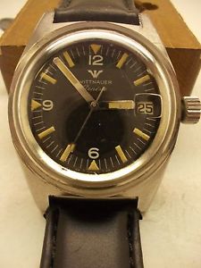 VINTAGE,WITTNAUER,GENEVE,17 JEWEL,MANUAL WIND DIVERS WATCH,C11 KS 4000