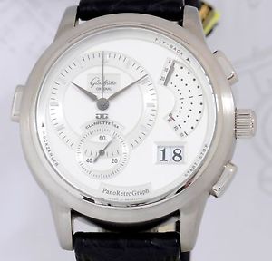 Glashütte Original PanoRetroGraph 18K White Gold Limitiert Traumuhr Limited Edit