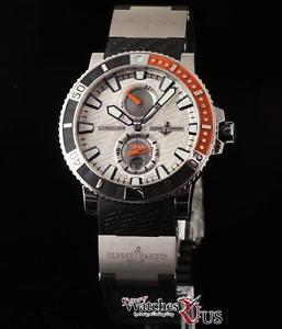 Ulysse Nardin NEW Maxi Marine Diver  263-90-3/91 Titanium Box/Paprs/Warnty #UN10