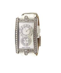 Harry Winston Avenue C 18k Gold Mother of Pearl Diamond Watch No. 311