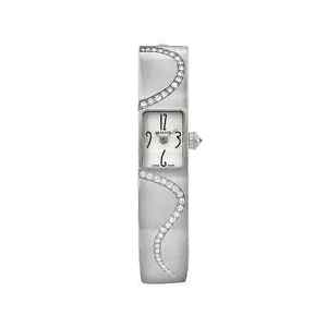 Milus Women's Diamonds 9mm Silver Steel Bracelet & Case Quartz Watch MON016