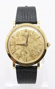 Vintage Movado Automatic 331 18K Solid Yellow Gold Antique Watch 19 Jewels